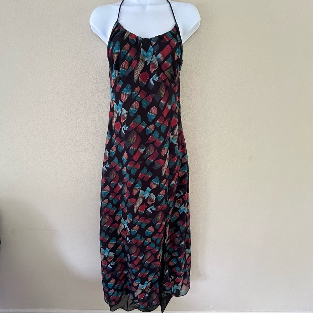 Womens Maxi Dress Gown Small Mesh Babydoll‎ Halter Forest Fairy Boho Whimsigoth